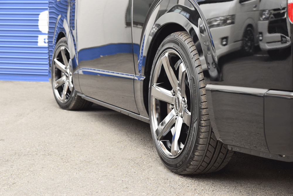 ハイエース 　プラド　NV３５０ 18インチ超逆ゾリ　専用 ハイエース プラド NV350 18インチ超逆ゾリ 専用 - メルカリ