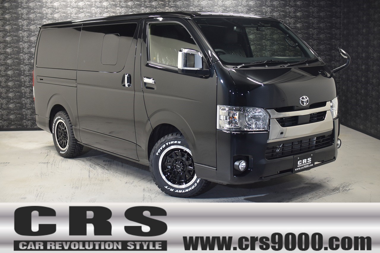 新車 ハイエースdp 2800 ブラックマイカ ワイルドpkg 2 0系ハイエース Nv350キャラバン専門店 カスタム 買取 カスタムパーツなら大阪 横浜 東京のcrs