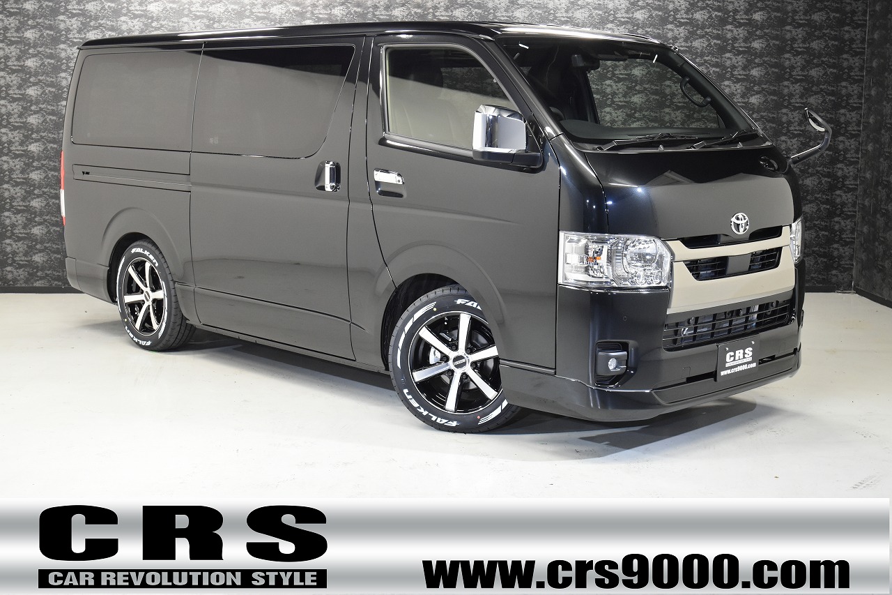 大阪引き取り可能　ハイエース ダークプライムs新品195/80R15 4本セット CRS大阪 4/27新着!!【ハイエース 新車カスタムカー】新車即納車全てお