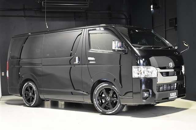 200系ハイエース5型ダークプライムⅡ新車取り外しホイール&タイヤ4本