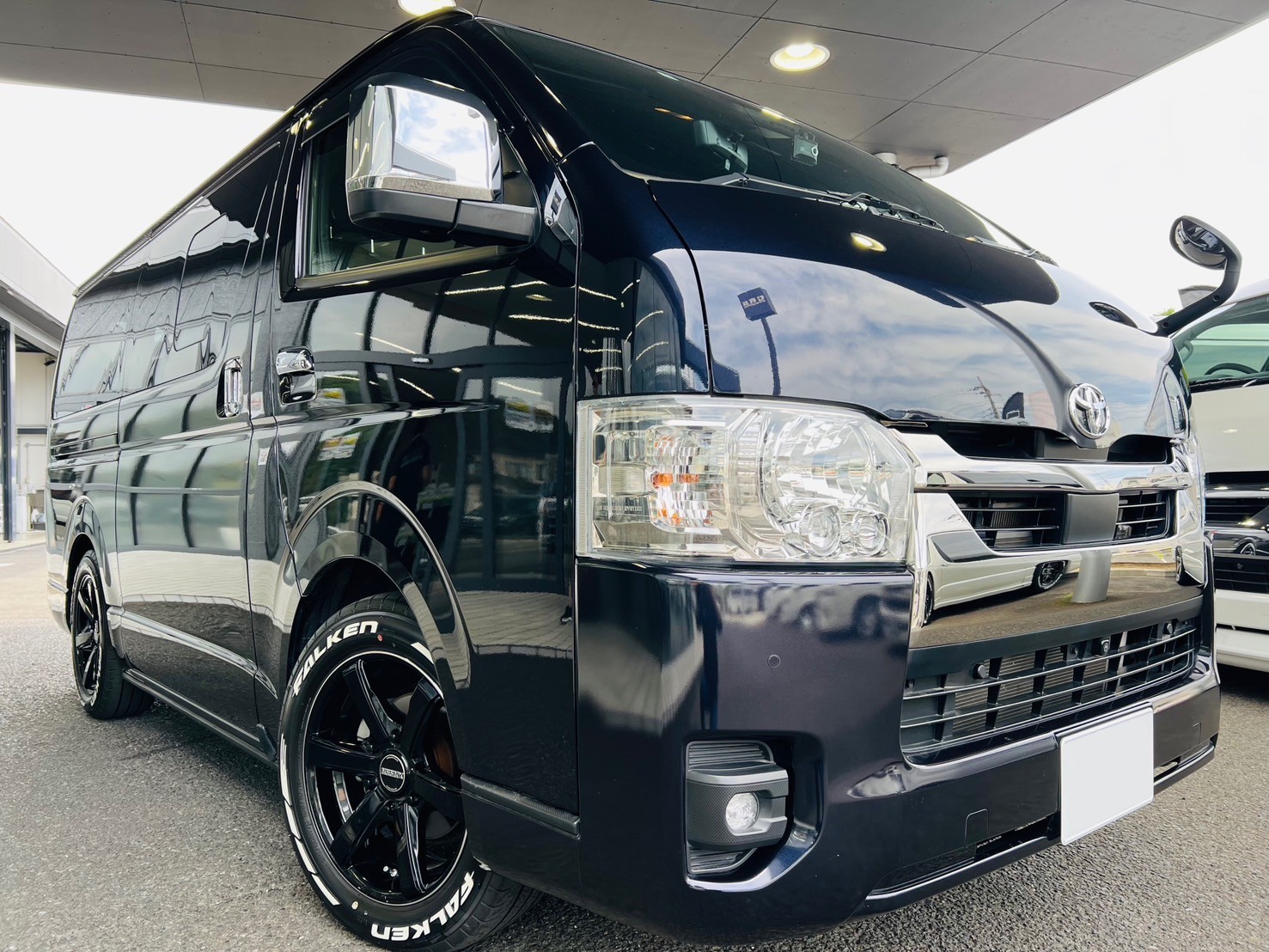 新車外し 2019年製 200系 ハイエース 5型 純正 スチールホイール 15インチ 6J +35 6H 139.7 DUNLOP SP175N 195/80R15 107/105L 4本セット ハイエース200系5型新車外し