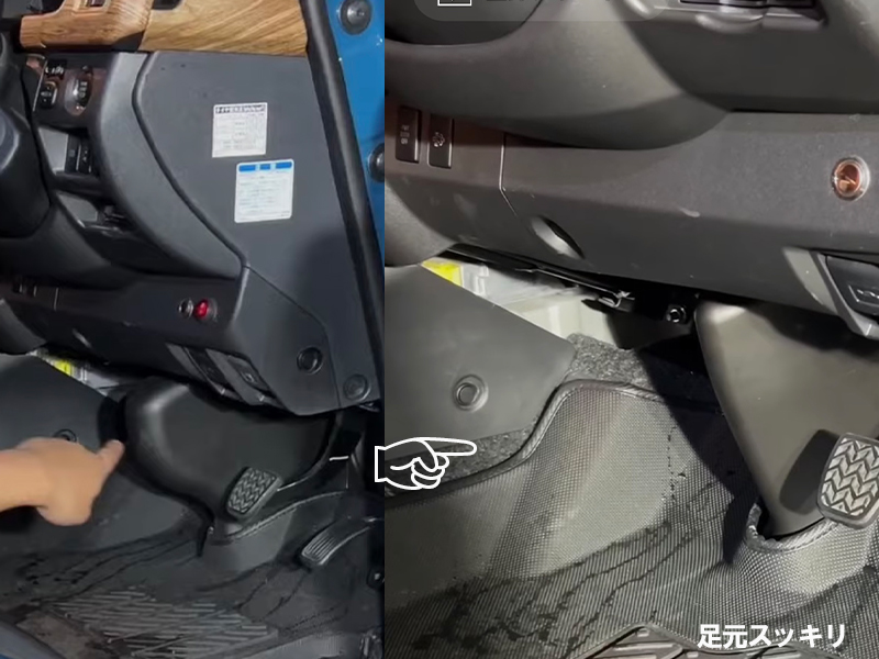 トヨタ純正品 ステアリングカバー 足元スッキリ | 200系ハイエース