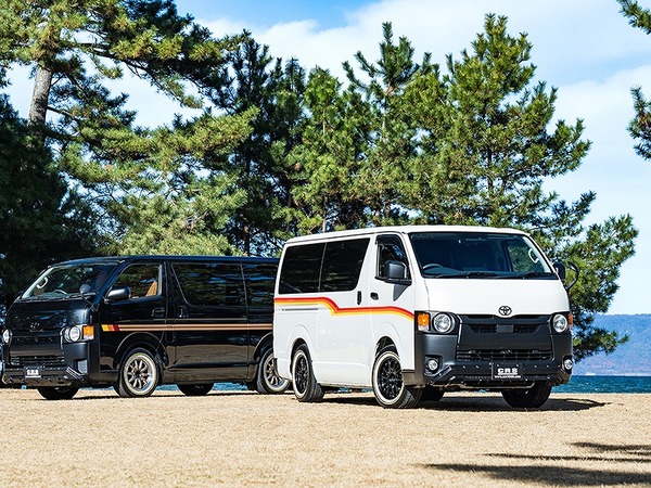 ついに、新型ハイエース8型のマイナーチェンジ。アウトドア系に映える新色アースカラー！8型ハイエースカスタムにおすすめなビギナーセット。