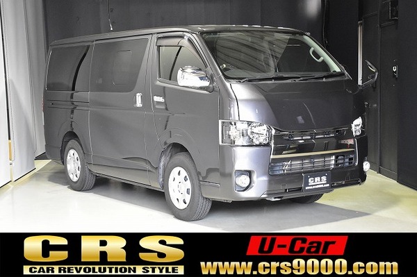 4807.平成29年式 ハイエース スーパーGL ダークプライム 2WD 2,000cc ガソリン車 走行8.8万キロ 検査1年付きのサムネイル