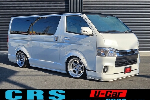 4681　平成30年式　ハイエース　スーパーGL　ダークプライムⅡ　2WD　2000cc　ガソリン車　5人乗り　3.2万km　エアサスのサムネイル