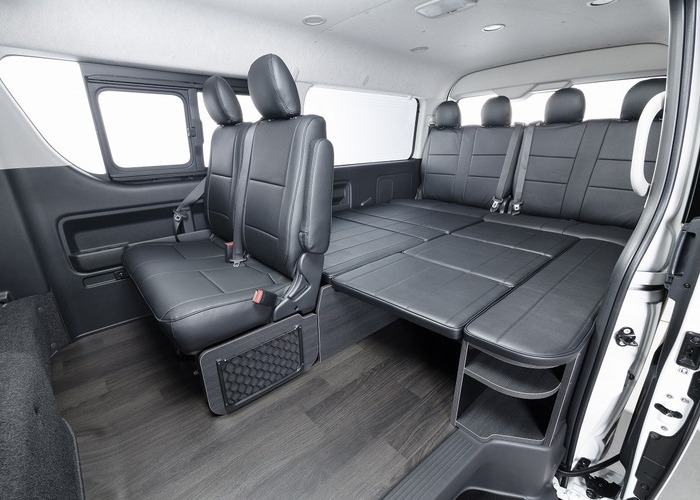 ハイエース「BED KITⅣ VERⅡ FOR BLACK」ベッドキット4 Ver2 ブラックのサムネイル