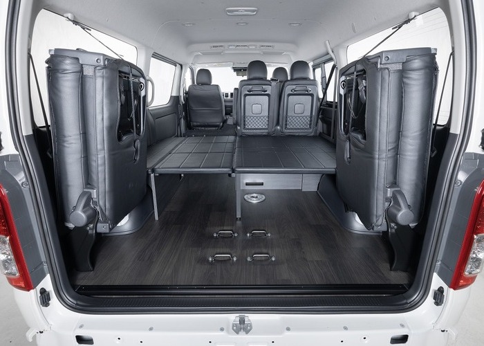 ハイエース「BED KITⅣ VERⅡ FOR BLACK」ベッドキット4 Ver2 ブラックのサムネイル