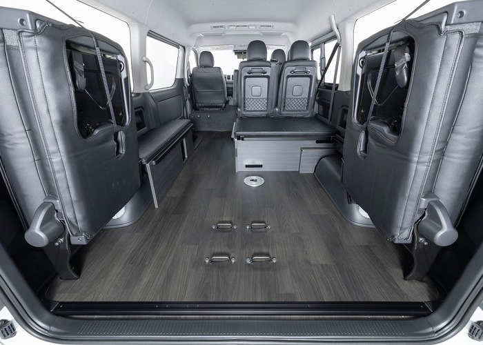 ハイエース「BED KITⅣ VERⅡ FOR BLACK」ベッドキット4 Ver2 ブラックのサムネイル