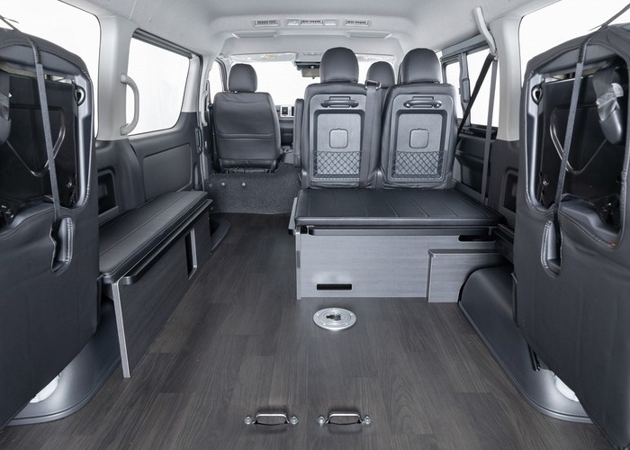 ハイエース「BED KITⅣ VERⅡ FOR BLACK」ベッドキット4 Ver2 ブラックのサムネイル