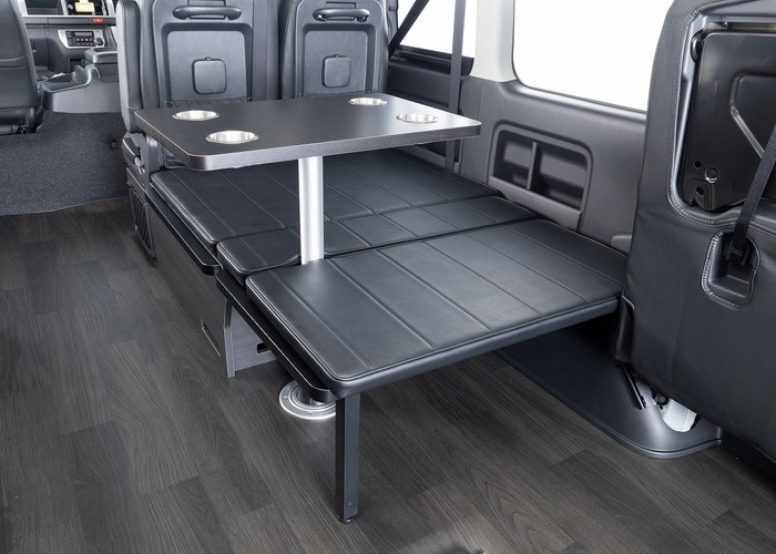 ハイエース「BED KITⅣ VERⅡ FOR BLACK」ベッドキット4 Ver2 ブラックのサムネイル