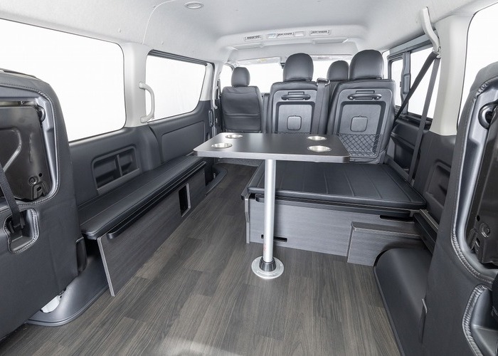 ハイエース「BED KITⅣ VERⅡ FOR BLACK」ベッドキット4 Ver2 ブラックのサムネイル