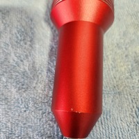 【CRS名古屋】アウトレット商品　ビレットシフトノブVer1レッド　傷有　ハイエース1型～現行のサムネイル
