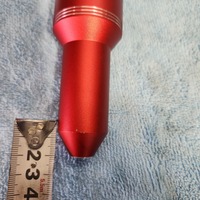 【CRS名古屋】アウトレット商品　ビレットシフトノブVer1レッド　傷有　ハイエース1型～現行のサムネイル
