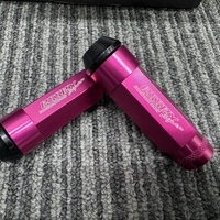 【CRS福岡】F-009 M12×1.5 2ピースシェルナット【ロング/ローレット】ピンク　新品　廃盤カラーのサムネイル