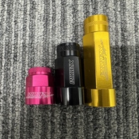 【CRS福岡】F-010 M12×1.5 2ピースシェルナット【ロング/ローレット】ブルー　新品　のサムネイル