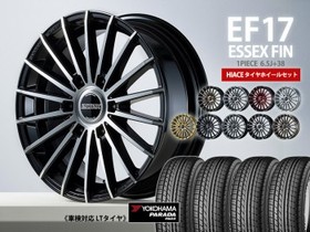 《1PC》タイヤホイールセット EF-17 ハイエース用×PARADA  215/60R17C