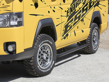 ハイエース　25ミリ　オーバーフェンダー　なすさん ハイエース 25ミリ オーバーフェンダー なすさん ハイエース 25ミリ