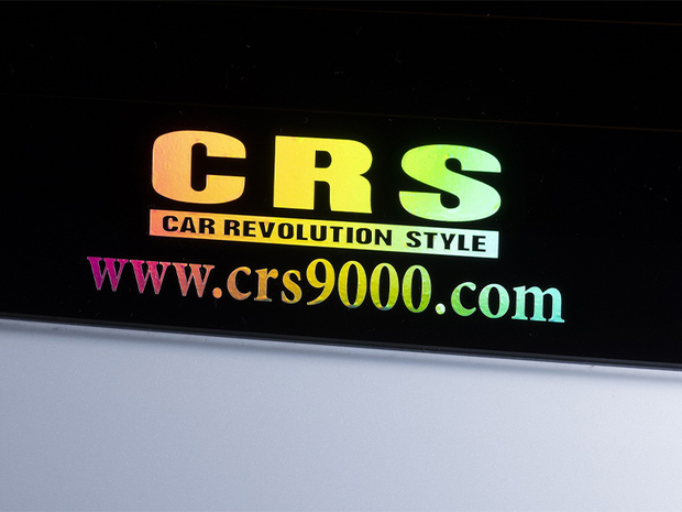 CRS　ロゴ&アドレス　ホログラムステッカー大(T)W435