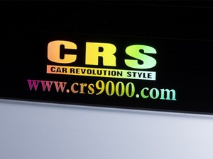 CRS　ロゴ&アドレス　ホログラムステッカー大(T)W435