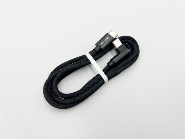 ESSEX Type-C 充電ケーブル(1m)  L型×I型コネクタの両面タイプC