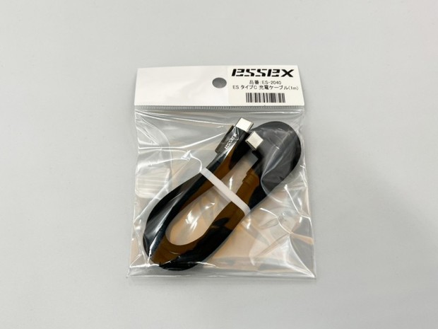 ESSEX Type-C 充電ケーブル(1m)  L型×I型コネクタの両面タイプC