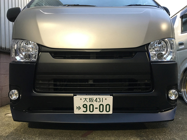 ES 零スポイラー 未塗装FRP製 ■ハイエース標準ボディ 4型以降対応