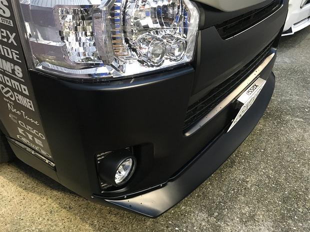 ES 零スポイラー 未塗装FRP製 ■ハイエース標準ボディ 4型以降対応