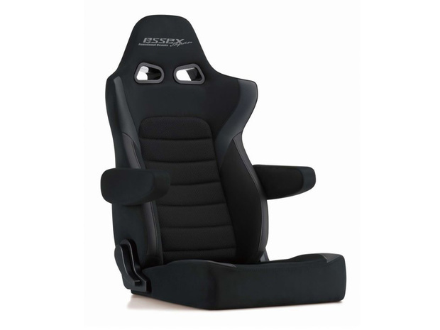 BRIDE ERGOSTER×ESSEX ブラック ESSEXロゴ(グレー) ヒーター無し