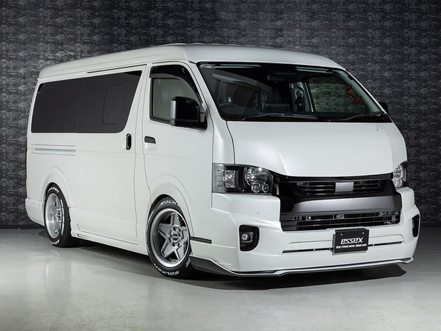 LEGARE フロントバンパースポイラー ワイド用 ■ハイエース4型以降〜