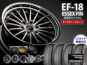 タイヤホイールセット ■EF-18インチ×PARADAブラックレター  225/50R18