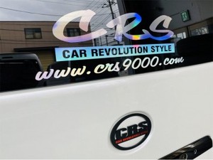 CRS　ロゴ&アドレス　ホログラムステッカー(H)W435