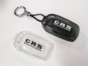 C型専用 クリアケース スマートキーケース  CRSロゴ入り キーリング付き
