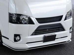 ES　フロントグリルVer.IV　FRP製 未塗装  ■ハイエース 標準ボディ 4型以降対応