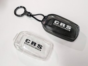 ES C型専用 クリアケース スマートキーケース  CRSロゴ入り キーリング付き