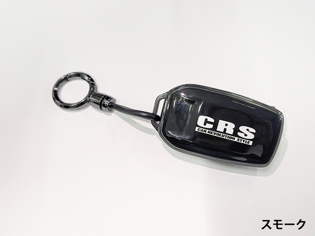 ES C型専用 クリアケース スマートキーケース  CRSロゴ入り キーリング付き