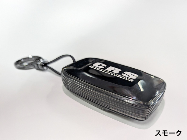 ES C型専用 クリアケース スマートキーケース  CRSロゴ入り キーリング付き