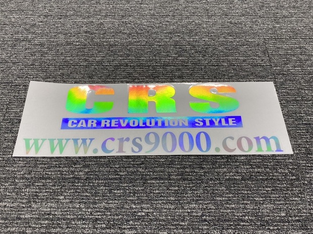 CRS　ロゴ&アドレス　ホログラムステッカー大(T)W435