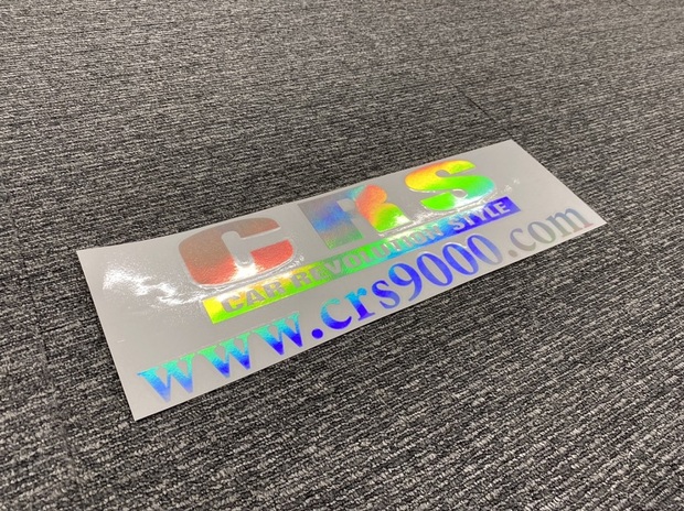 CRS　ロゴ&アドレス　ホログラムステッカー大(T)W435