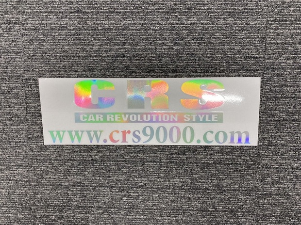 CRS　ロゴ&アドレス　ホログラムステッカー大(T)W435