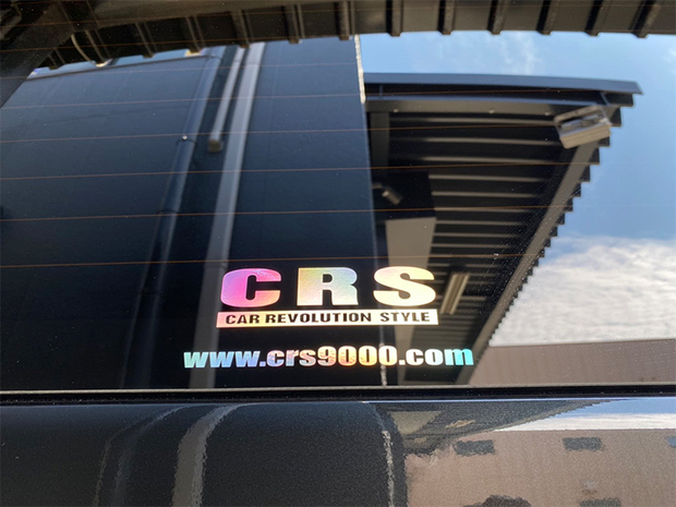 CRS　ロゴ&アドレス　ホログラムステッカー小(ゴシック体)