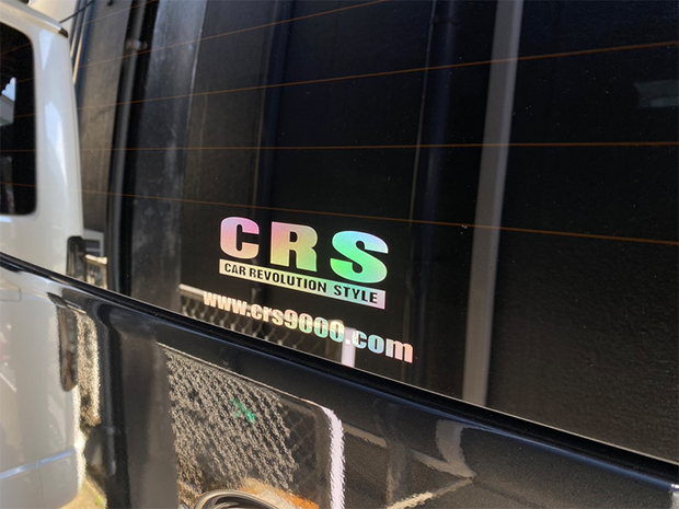 CRS　ロゴ&アドレス　ホログラムステッカー小(ゴシック体)