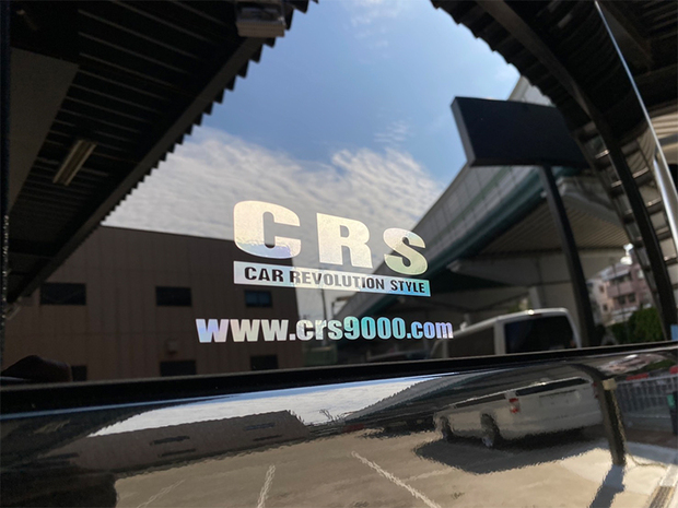 CRS　ロゴ&アドレス　ホログラムステッカー小(ゴシック体)
