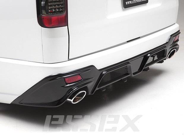 ES QUATTRO リアバンパー　ABS 未塗装/070/209  ■ハイエース 標準1型以降