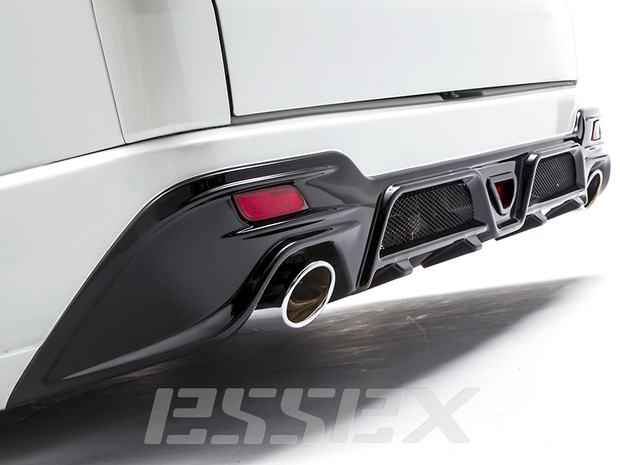 ES QUATTRO リアバンパー　ABS 未塗装/070/209  ■ハイエース 標準1型以降