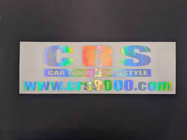CRS　ロゴ&アドレス　ホログラムステッカー大(T)W435