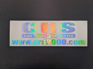 CRS　ロゴ&アドレス　ホログラムステッカー大(T)W435