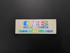 CRS ロゴ&アドレス ホログラムステッカー小(ゴシック体)