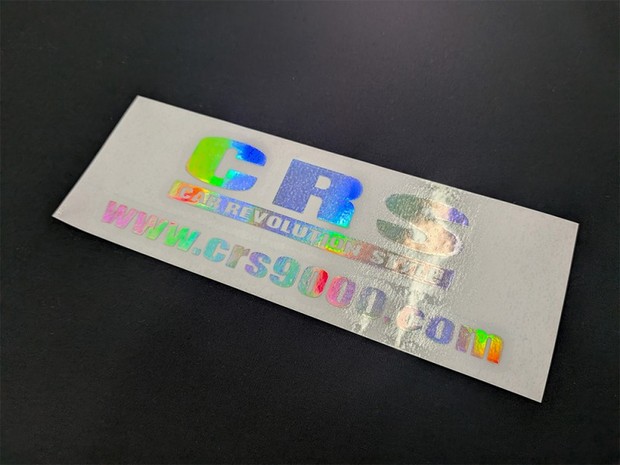 CRS ロゴ&アドレス ホログラムステッカー小(ゴシック体)