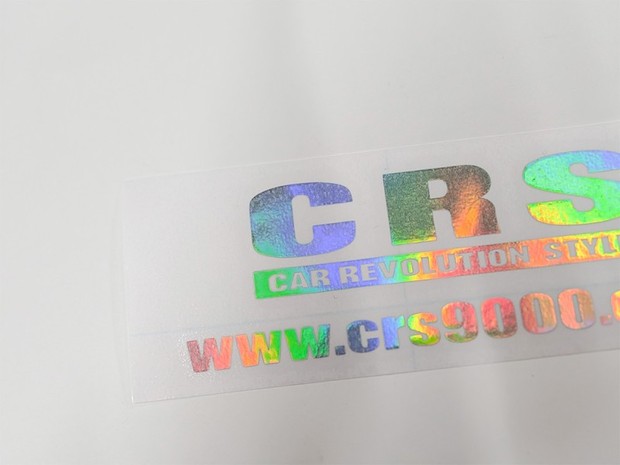CRS ロゴ&アドレス ホログラムステッカー小(ゴシック体)