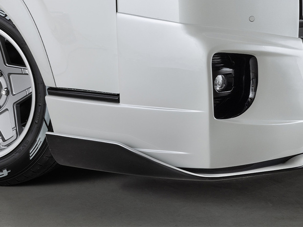 LEGARE フロントバンパースポイラー ワイド用 ■ハイエース4型以降〜